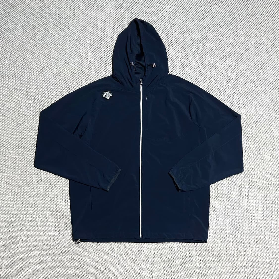 [XXL] Descente 데상트 네이비 바람막이 집업 자켓 상품이미지1
