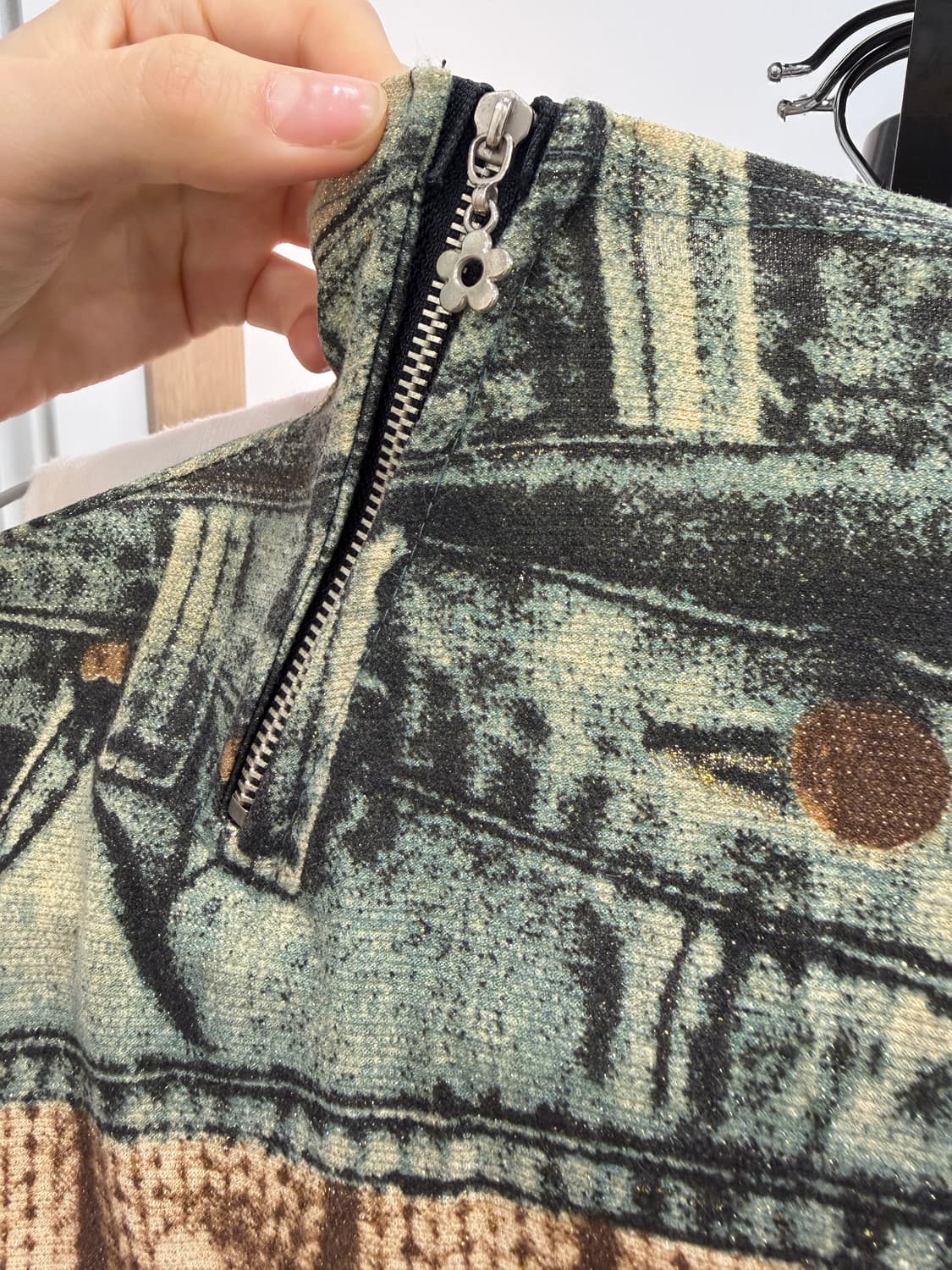 printing zip detail sleeveless 상품이미지7