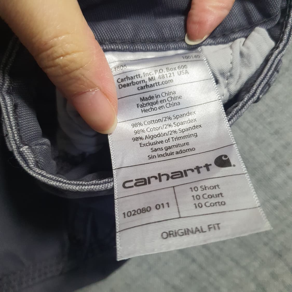 칼하트  남성 오리지널핏 카펜터 팬츠  상품이미지7