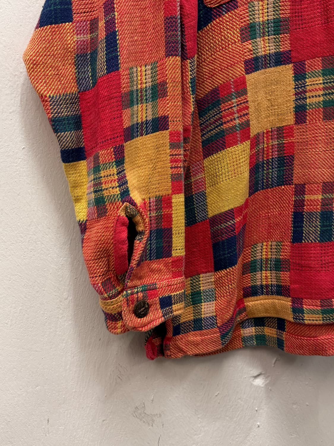 L) Made in India Cotton Patchwork Shirt 상품이미지4