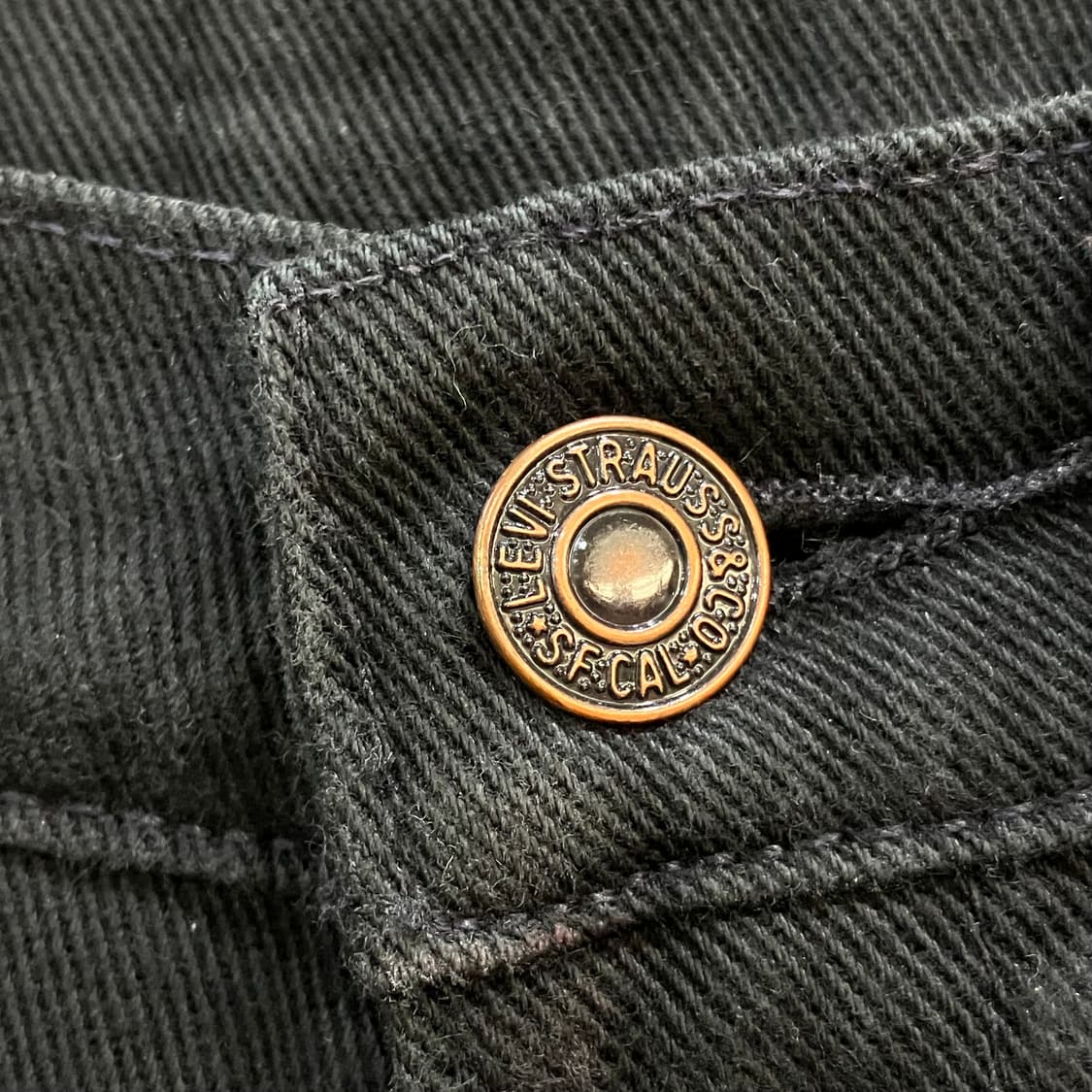 리바이스 607 오렌지탭 블랙 코튼 팬츠 28 상품이미지4