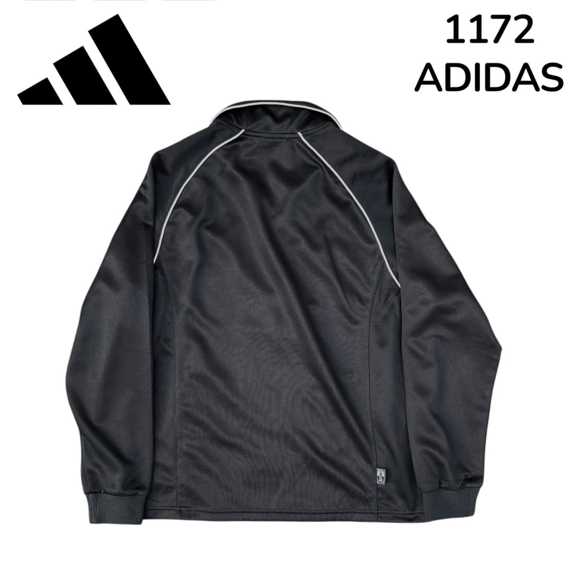 00s 아디다스 블랙 포인트 라인 올드스쿨 져지 M 상품이미지3
