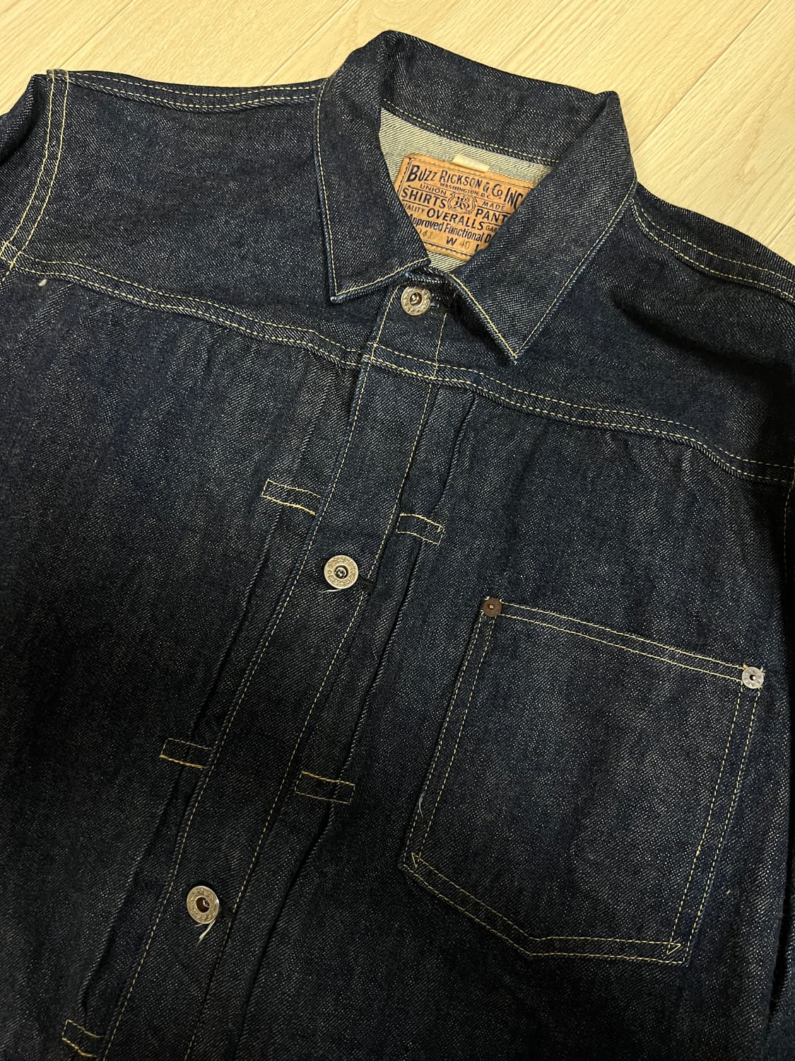 택포28) 버즈릭슨 대전판 1세대 데님자켓 40 상품이미지4