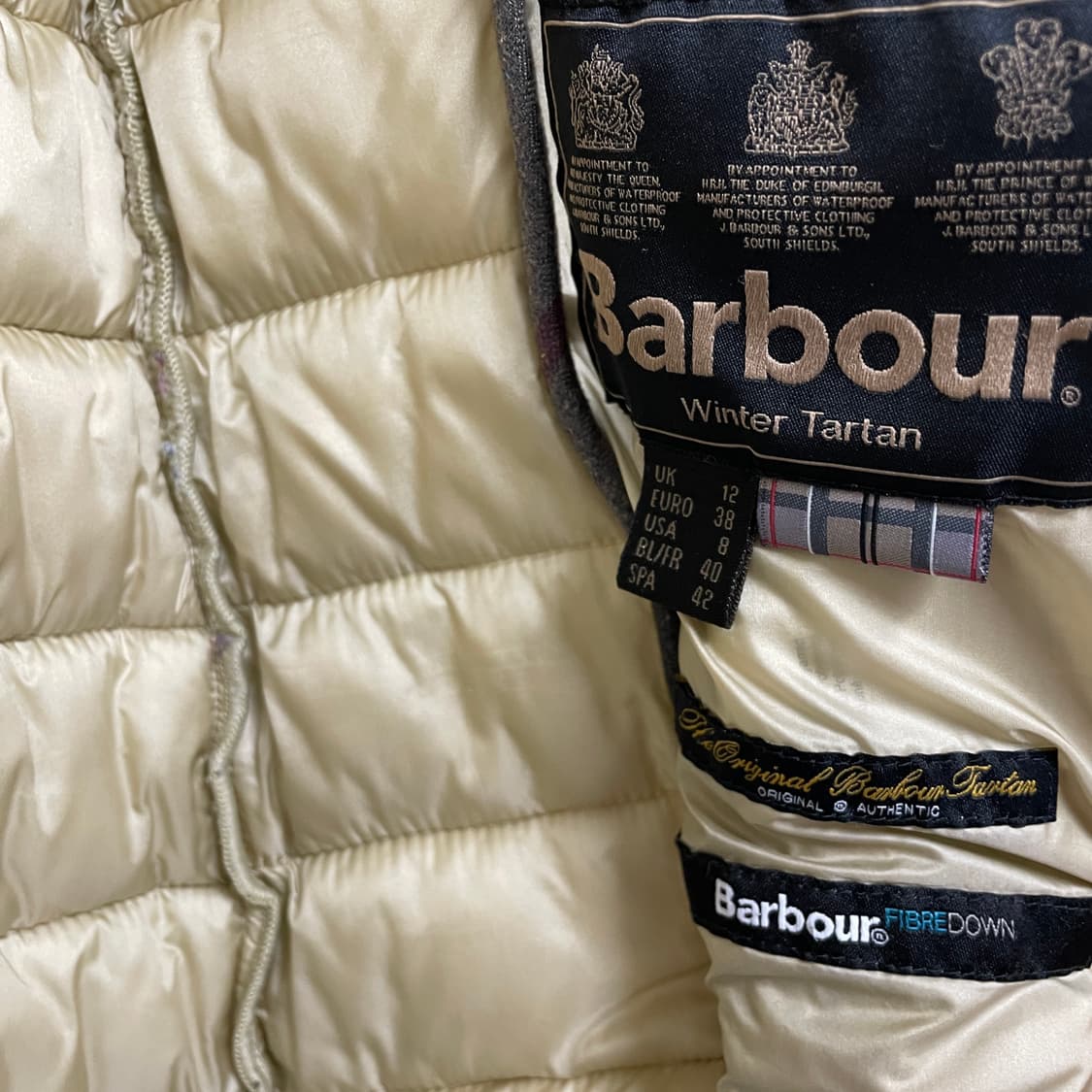 바버 베이지 경량 패딩 -(W) 상품이미지5