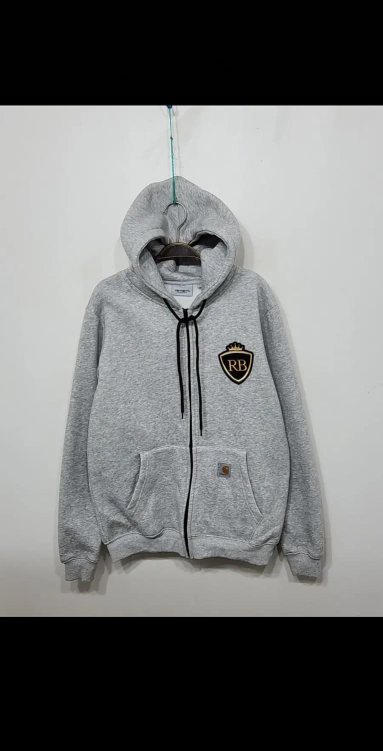 (L) 칼하트 후드집업 티셔츠 그레이 기모 아메카지 캐주얼  상품이미지1