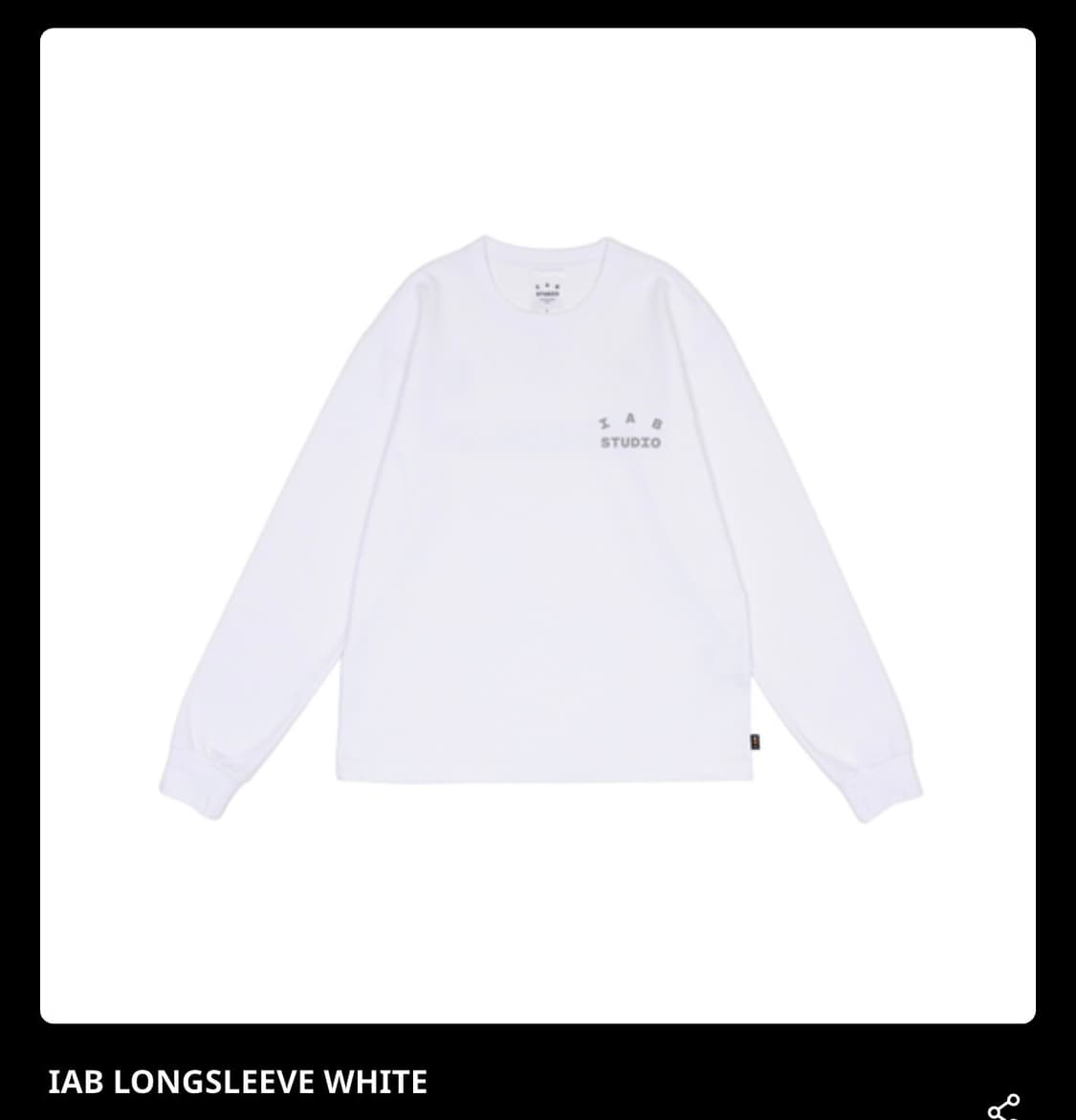 (XL) 26SS 아이앱 롱슬리브 화이트 상품이미지1