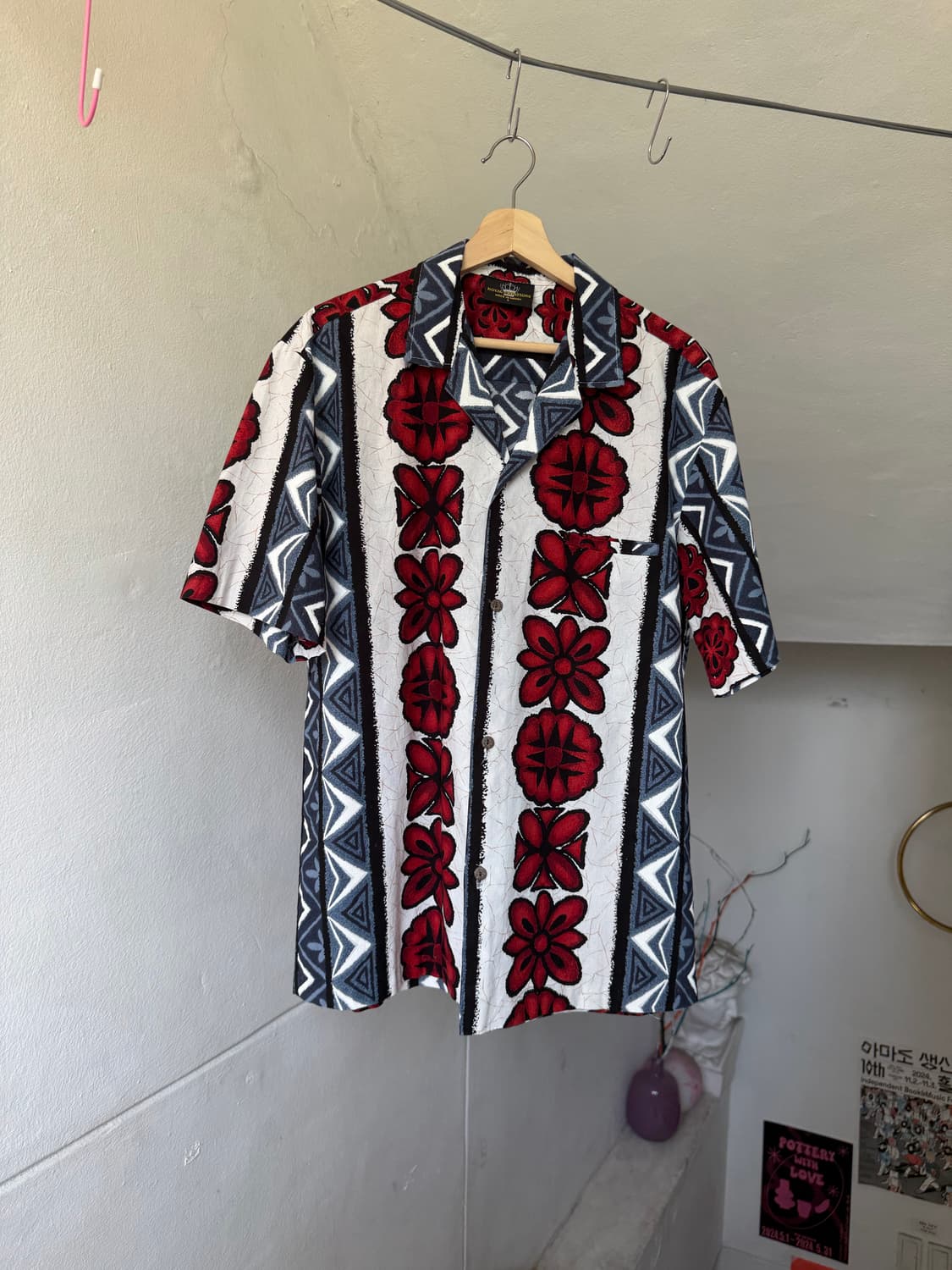 하와이안 코튼 패턴 셔츠 상품이미지1