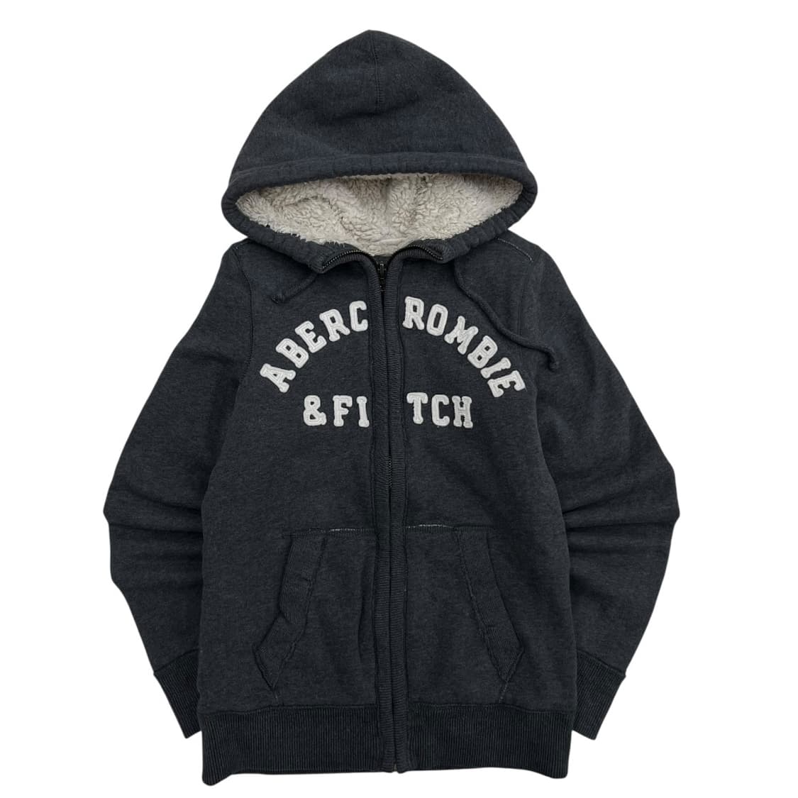 아베크롬비 양털 차콜 후드집업 S 상품이미지2