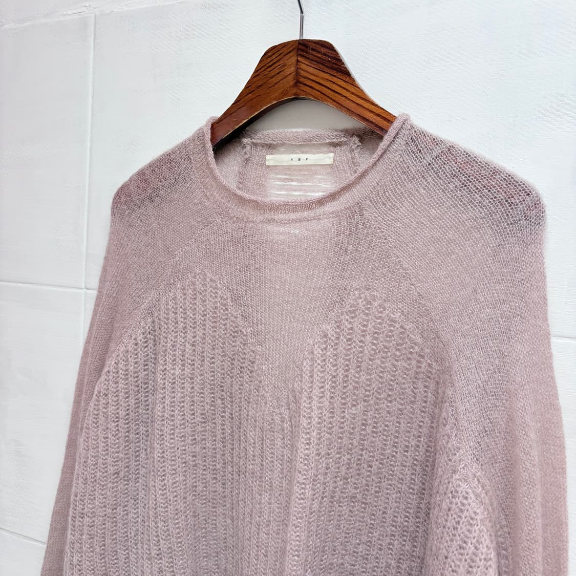 KBF 인디핑크 그런지 니트 롱슬리브 (JPN) 상품이미지2