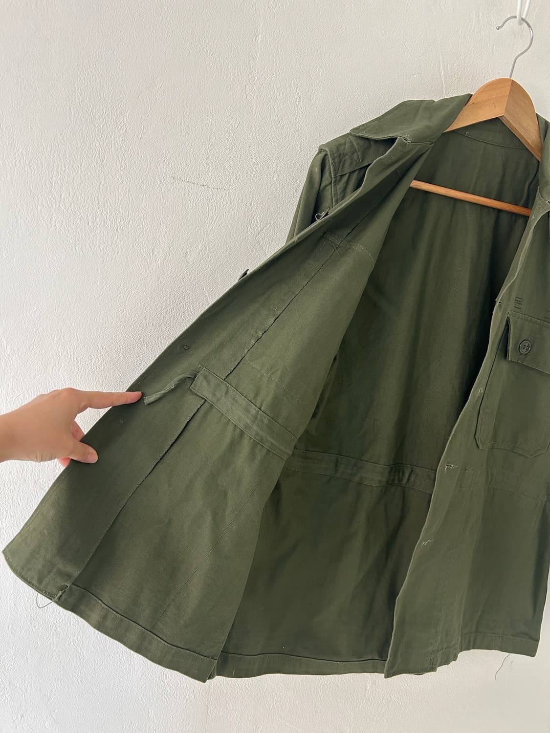 70's Korean Army HBT Fatigue Shirt. 상품이미지6