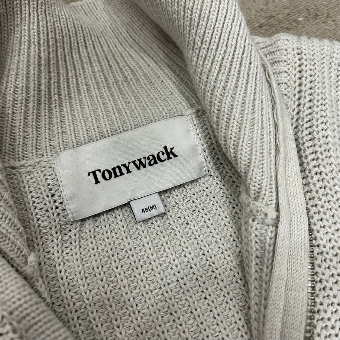 토니웩 알파카 집업 니트 상품이미지4