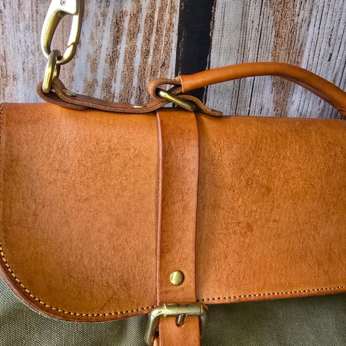 캔버스 새들레더 숄더백 크로스백 상품이미지2