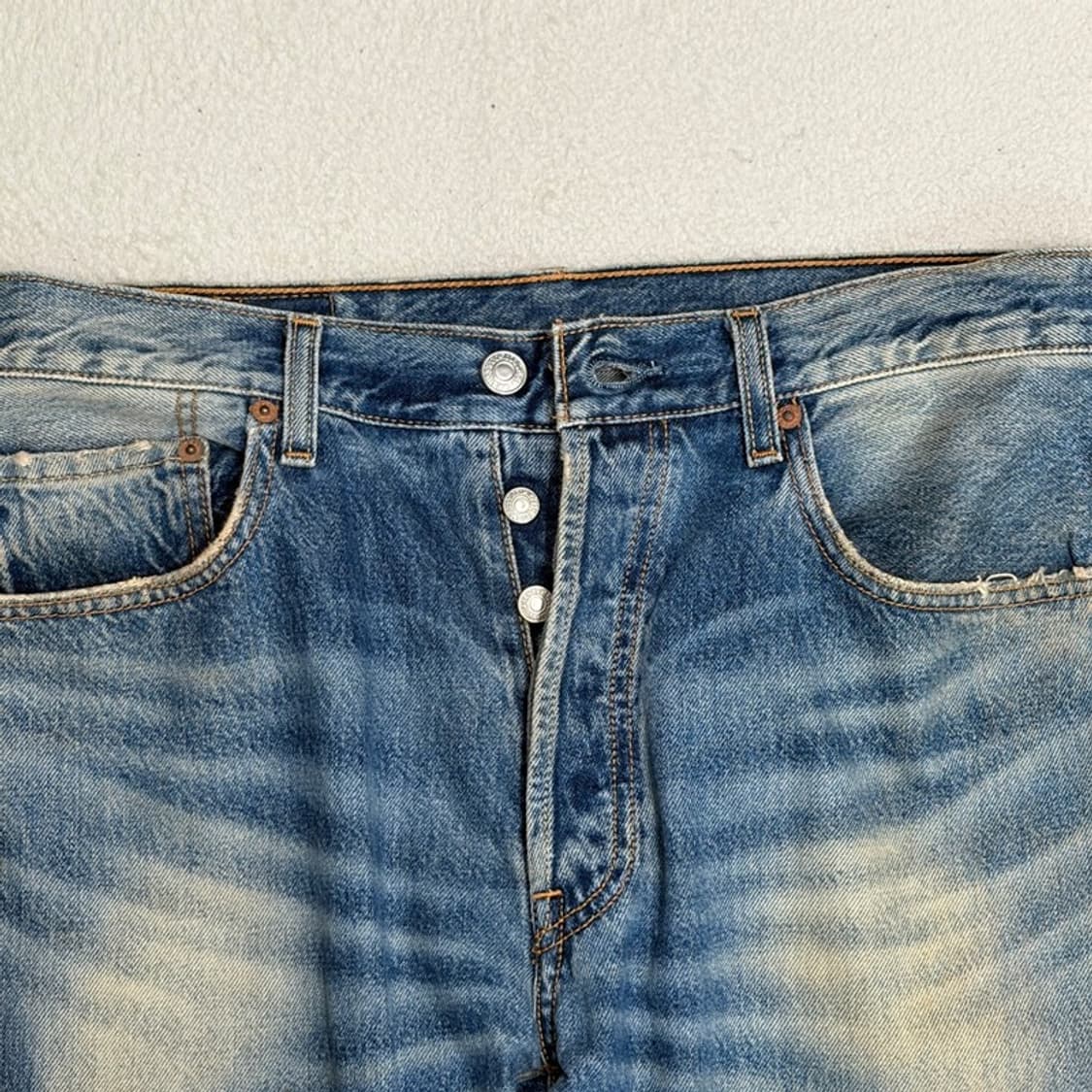 LEVI'S 501 데님 워싱진 84X86 상품이미지5