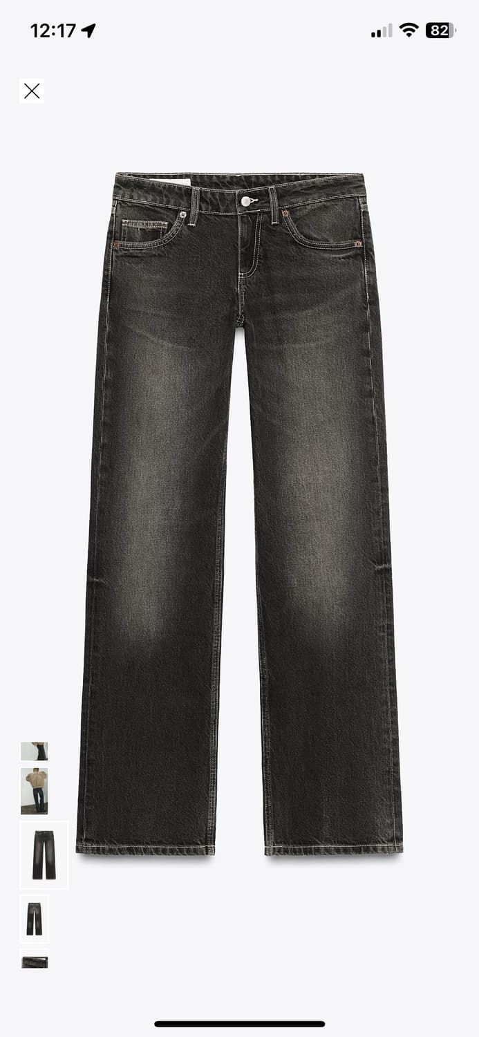 ZARA JEANS TRF WIDE LEG 로우라이즈 34 상품이미지3