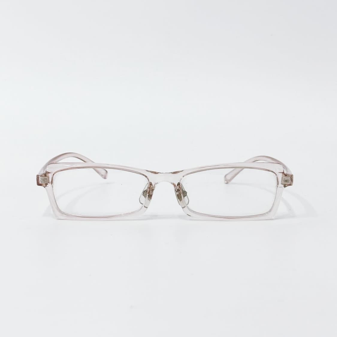 핑크 스퀘어 뿔테 데드스탁 빈티지안경 상품이미지1