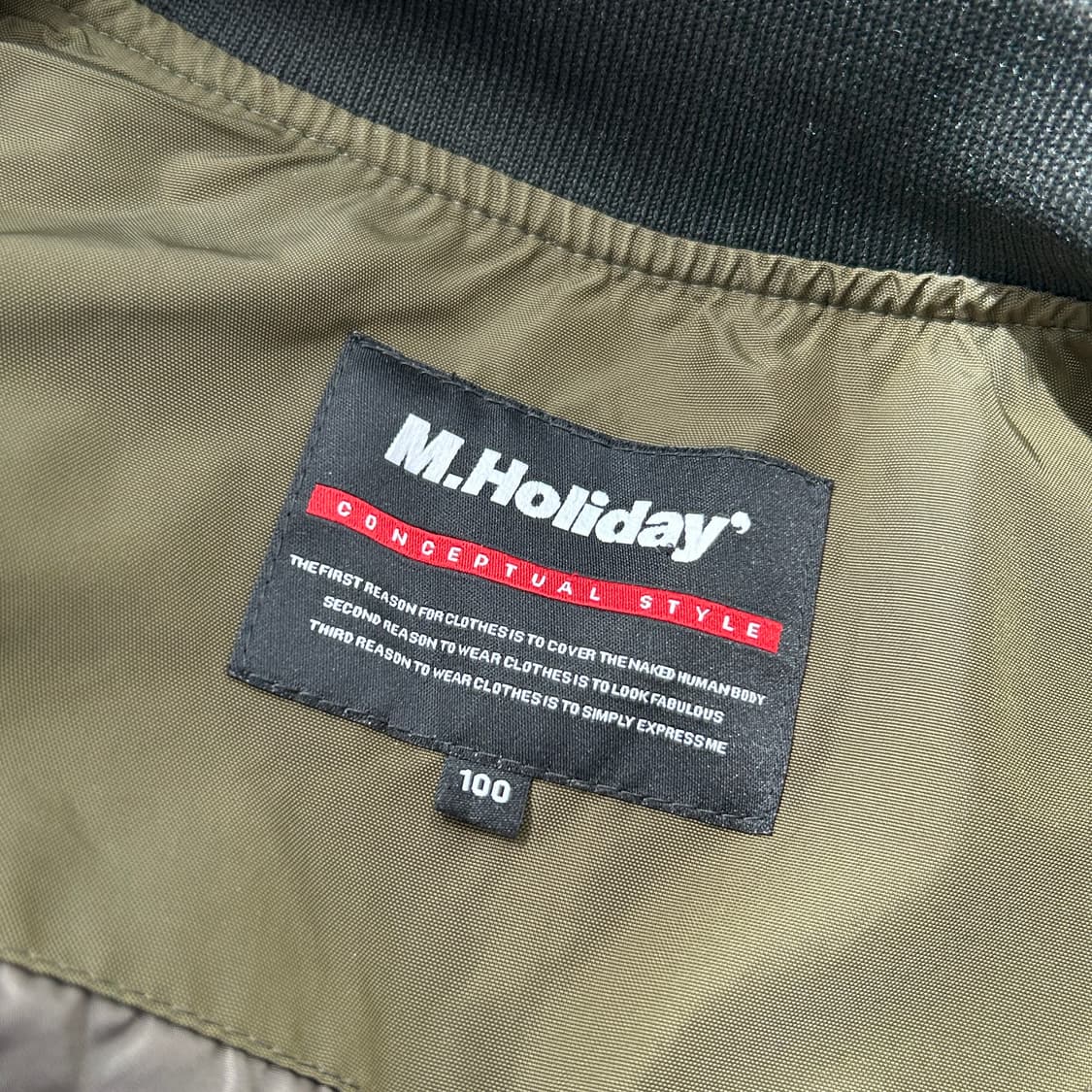 M. Holiday 카키 항공점퍼  상품이미지8