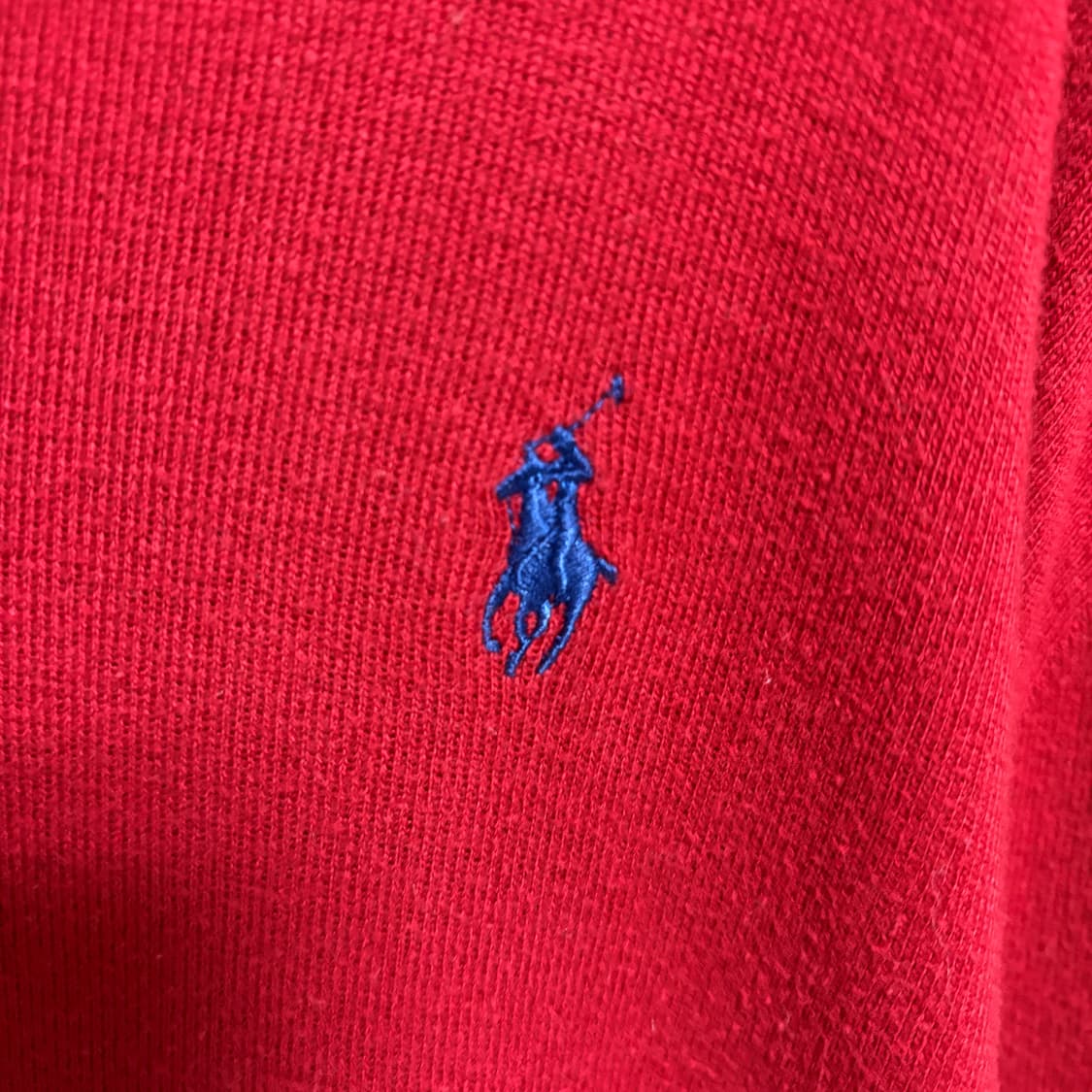 폴로 랄프로렌 피마코튼 V넥 니트 / 레드, XL 상품이미지5