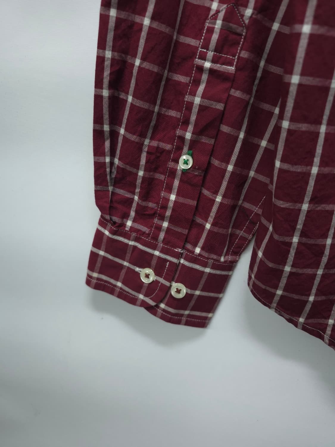 타미힐피거 클래식핏 버건디 체크셔츠 ( 95~100 ) 상품이미지6