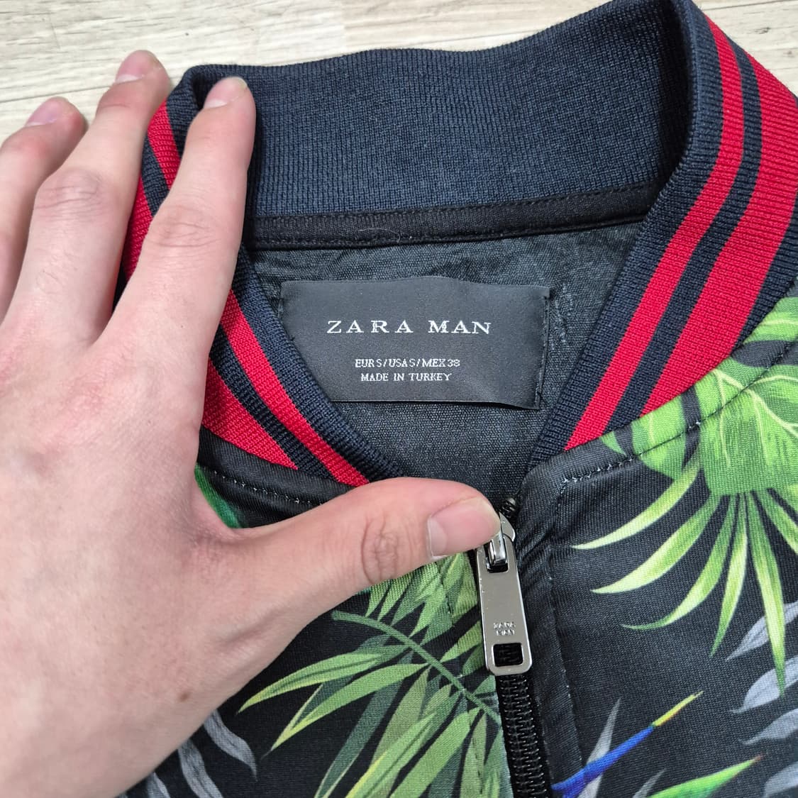 자라 맨 하와이안 트로피컬 져지 트랙탑 집업자켓 상품이미지4