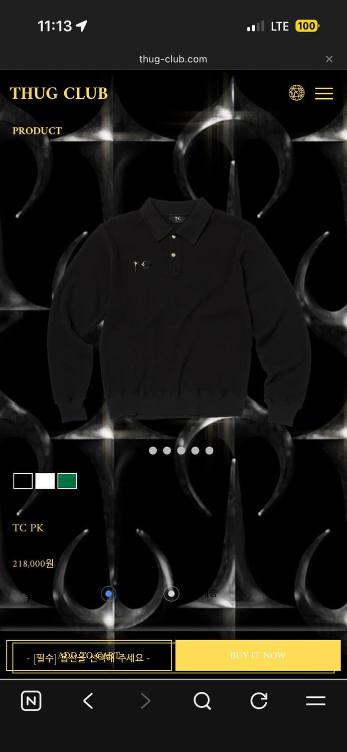 TC PK 떠그클럽 와플 니트 상품이미지1