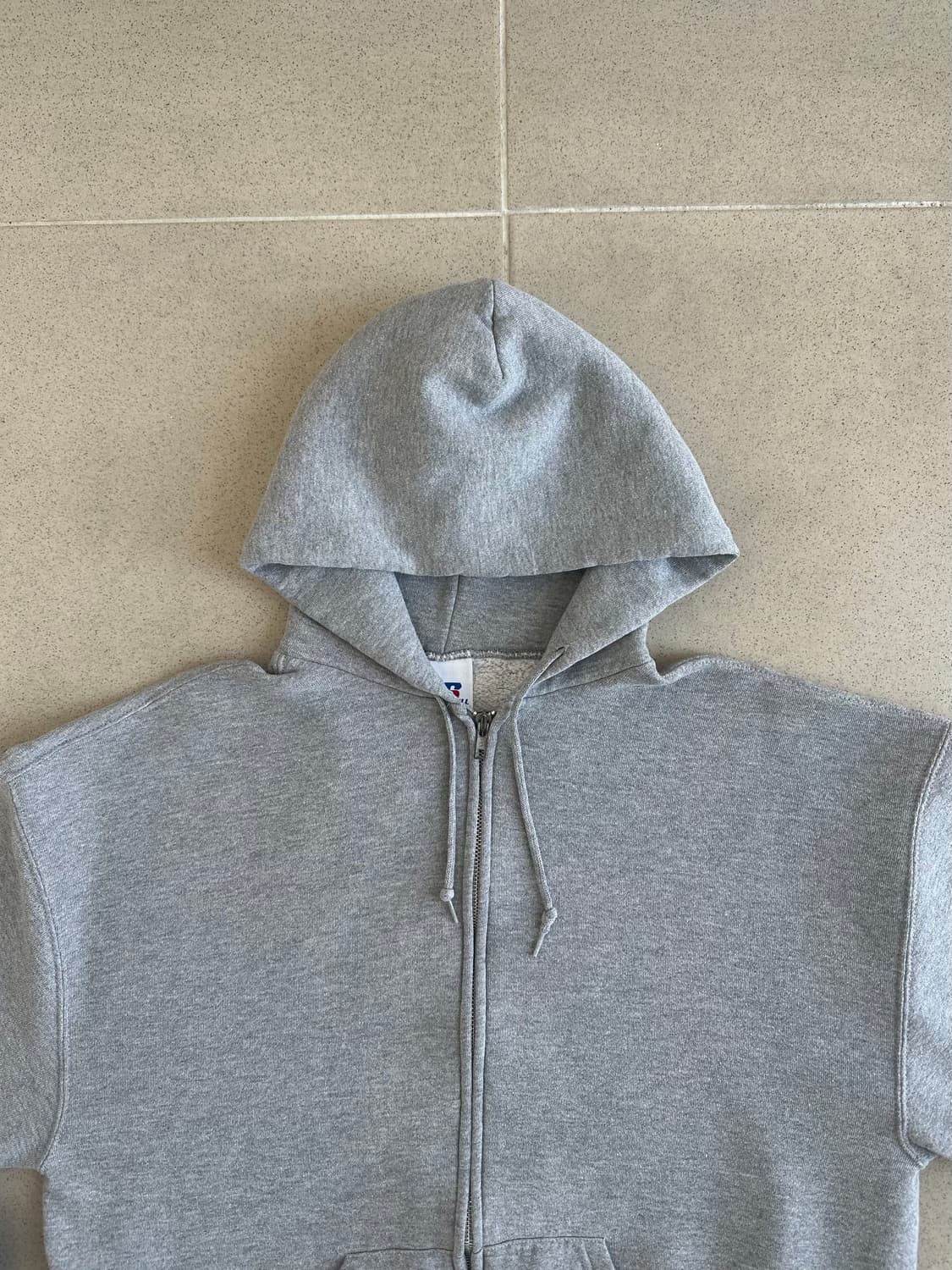 00s 빈티지 러셀 후드집업 그레이 L 상품이미지4