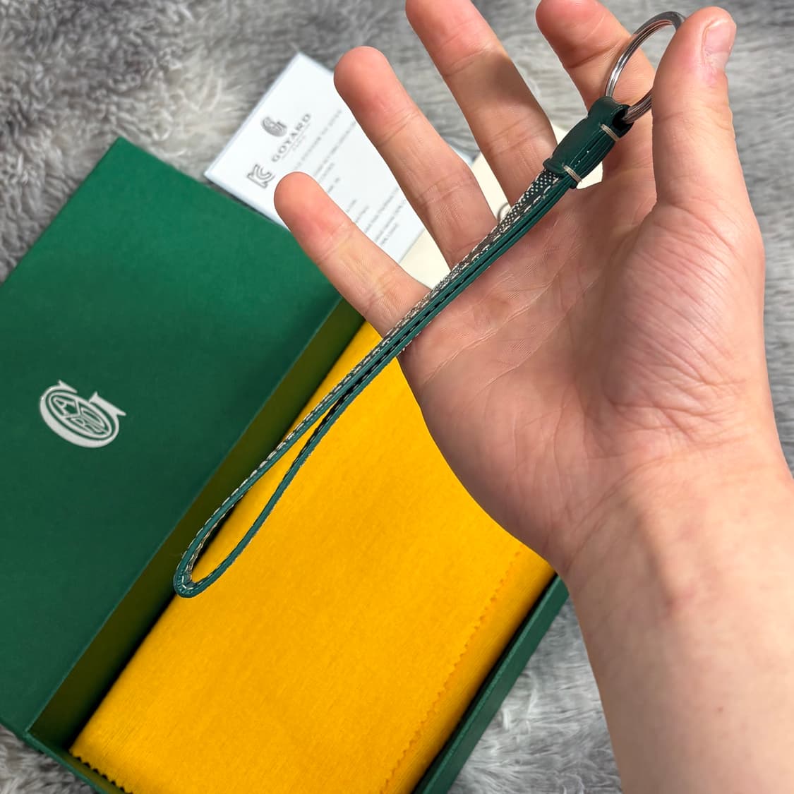 고야드 세서미 키링 그린 풀박스 상품이미지5