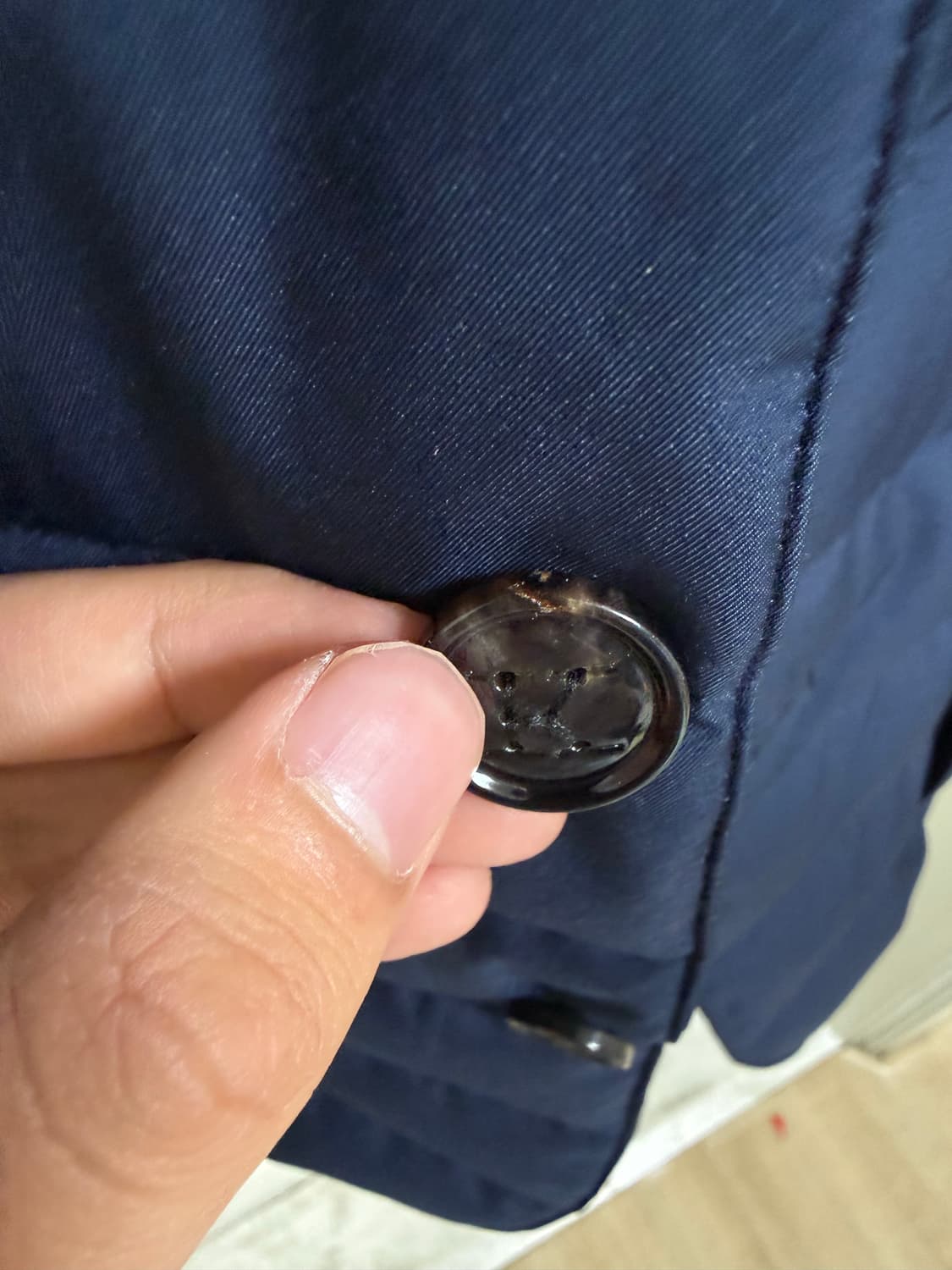 키톤 퀼팅 패딩 재킷 네이비 52사이즈 판매합니다 상품이미지4