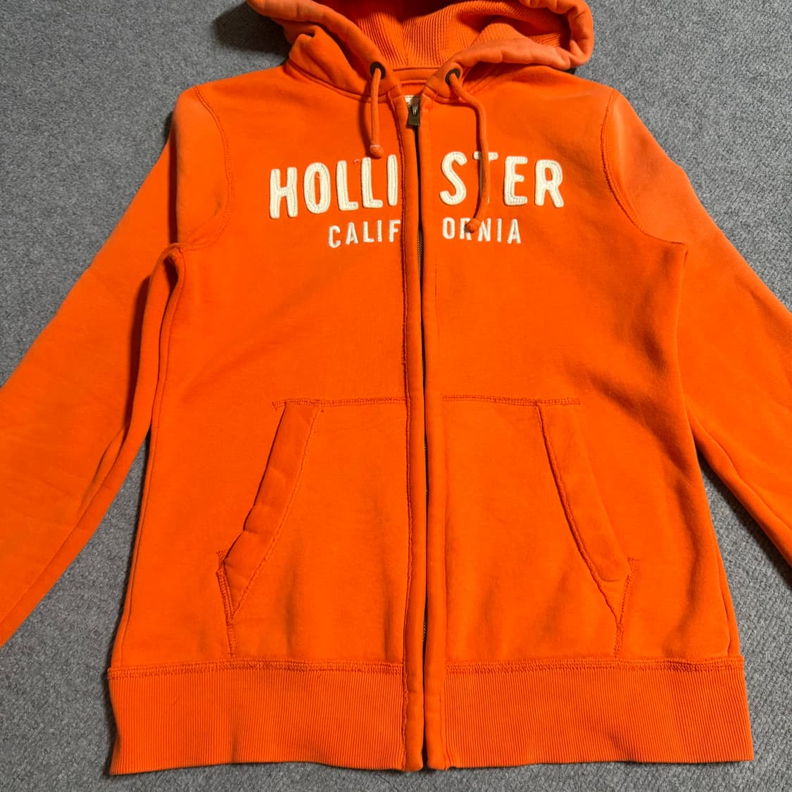홀리스터 오렌지 후드집업 L 상품이미지2