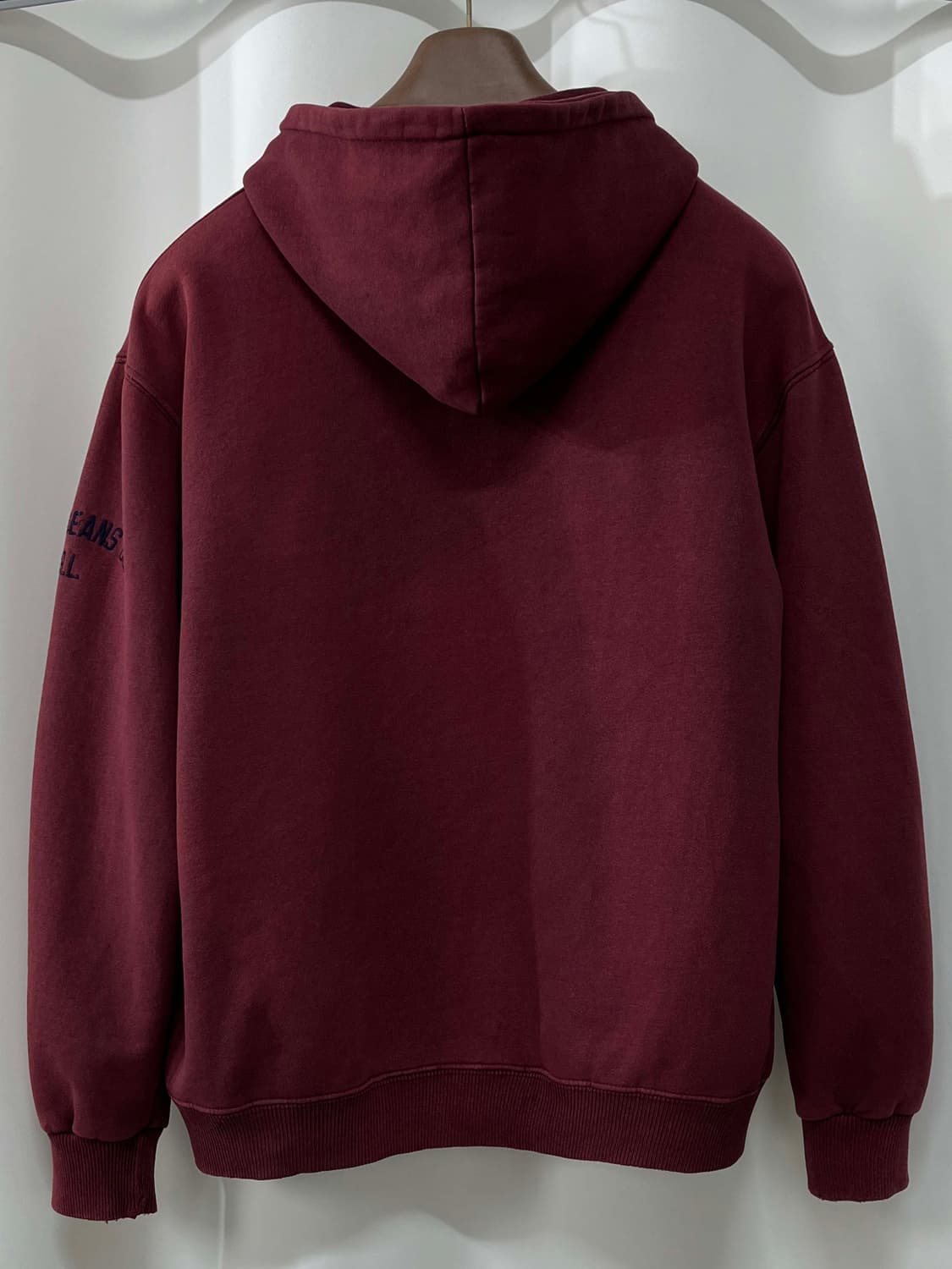 00's 폴로 랄프로렌 버건디 스펠아웃 빈티지 후드티 스웻셔츠 상품이미지2