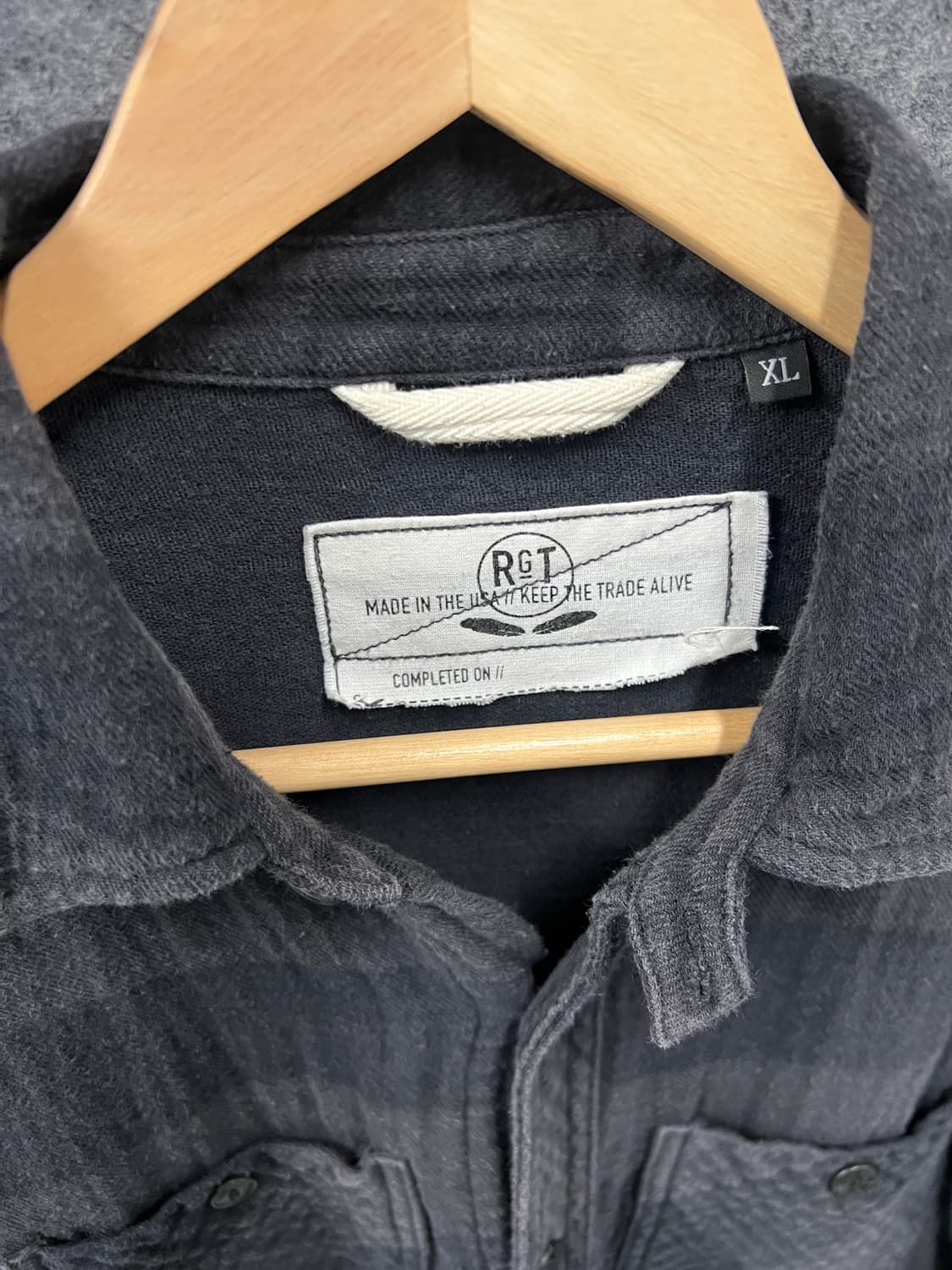 RGT 로그 테리토리 남성 체크 셔츠 XL 상품이미지3