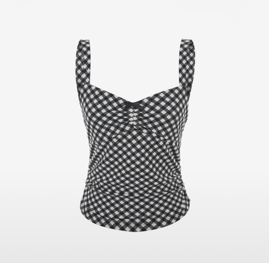 더블에스씨 아카이브 Check 3-way shirring top 상품이미지1