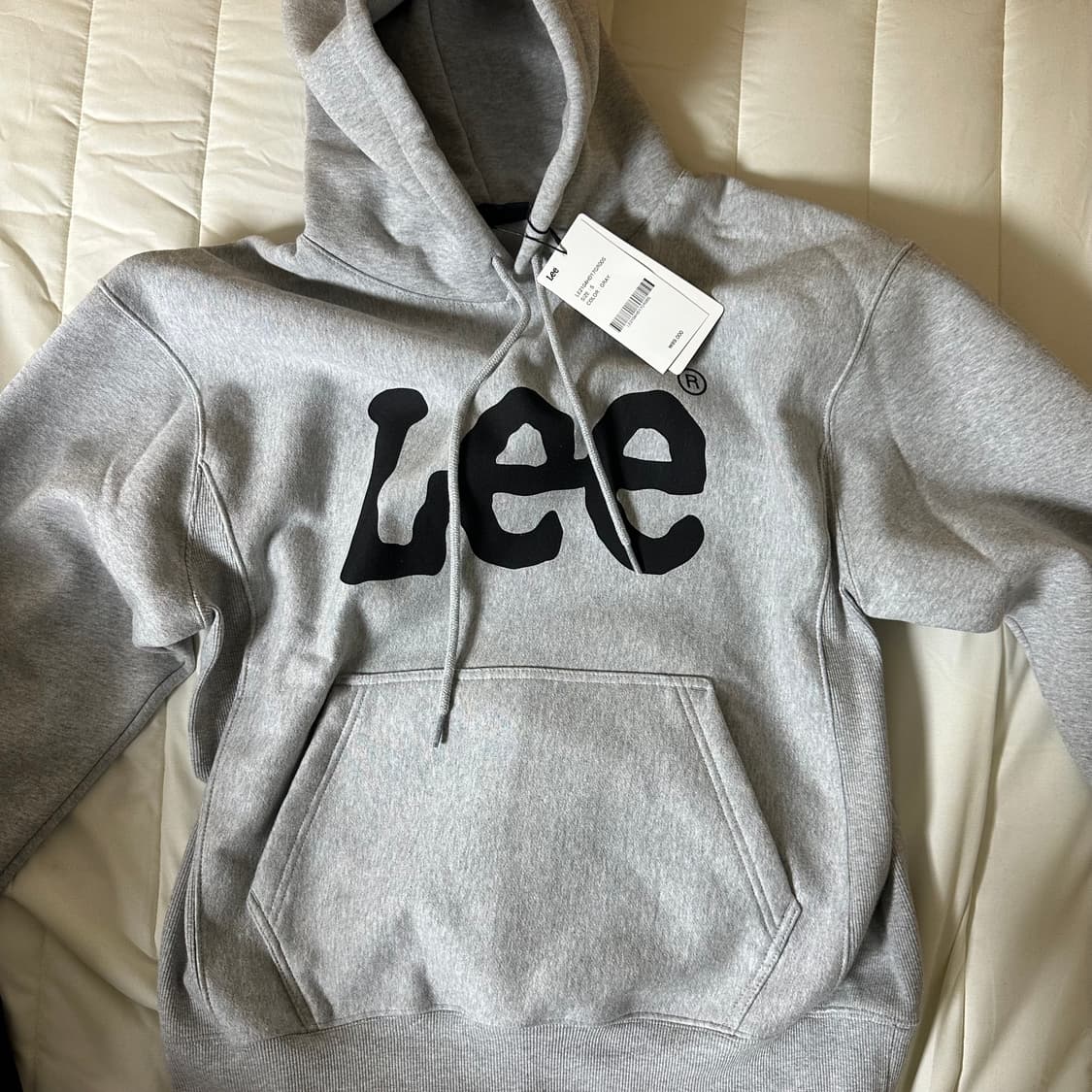 Lee 리 회색 후드티 상품이미지1