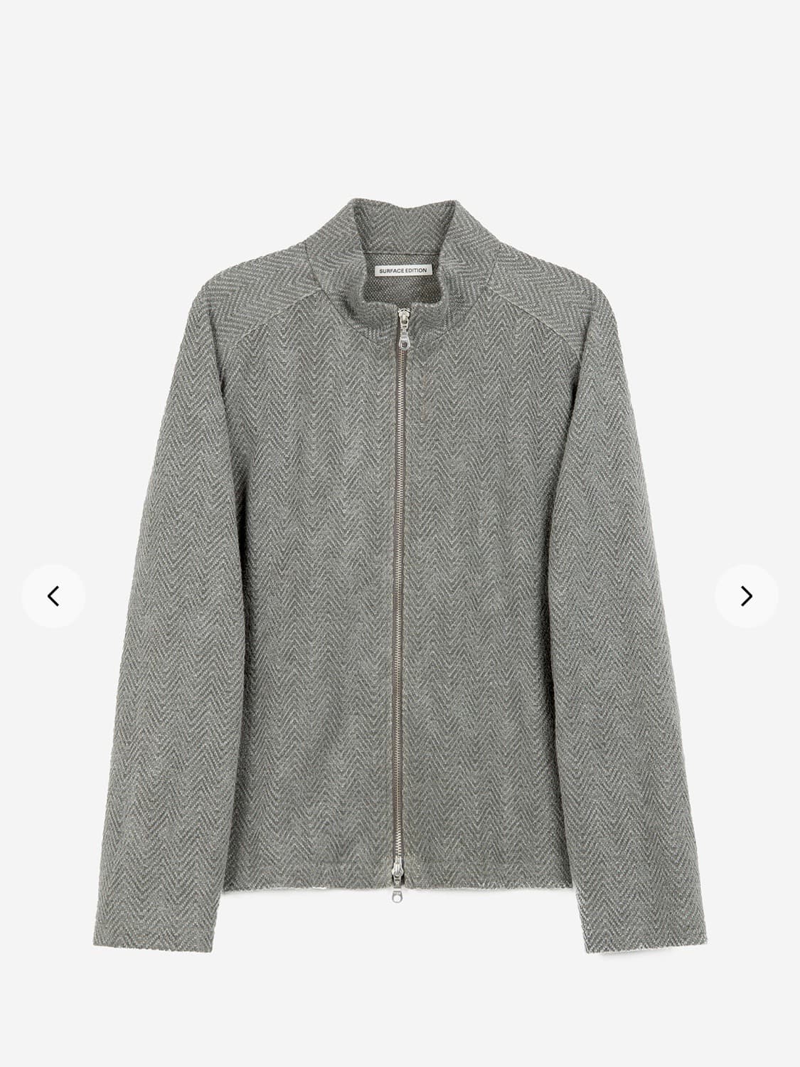 HERRINGBONE JACQUARD ZIP UP L사이즈 상품이미지2