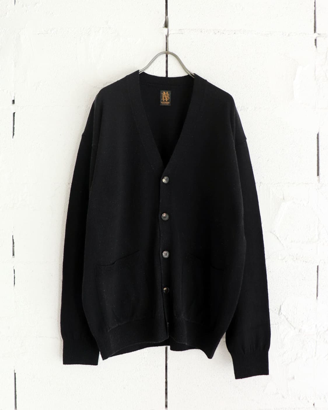 [2] 바토너 silk v neck cardigan black 상품이미지1