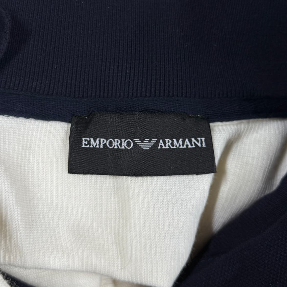 [M] 엠포리오 아르마니 카라 하프넥 반집업 니트 상품이미지6