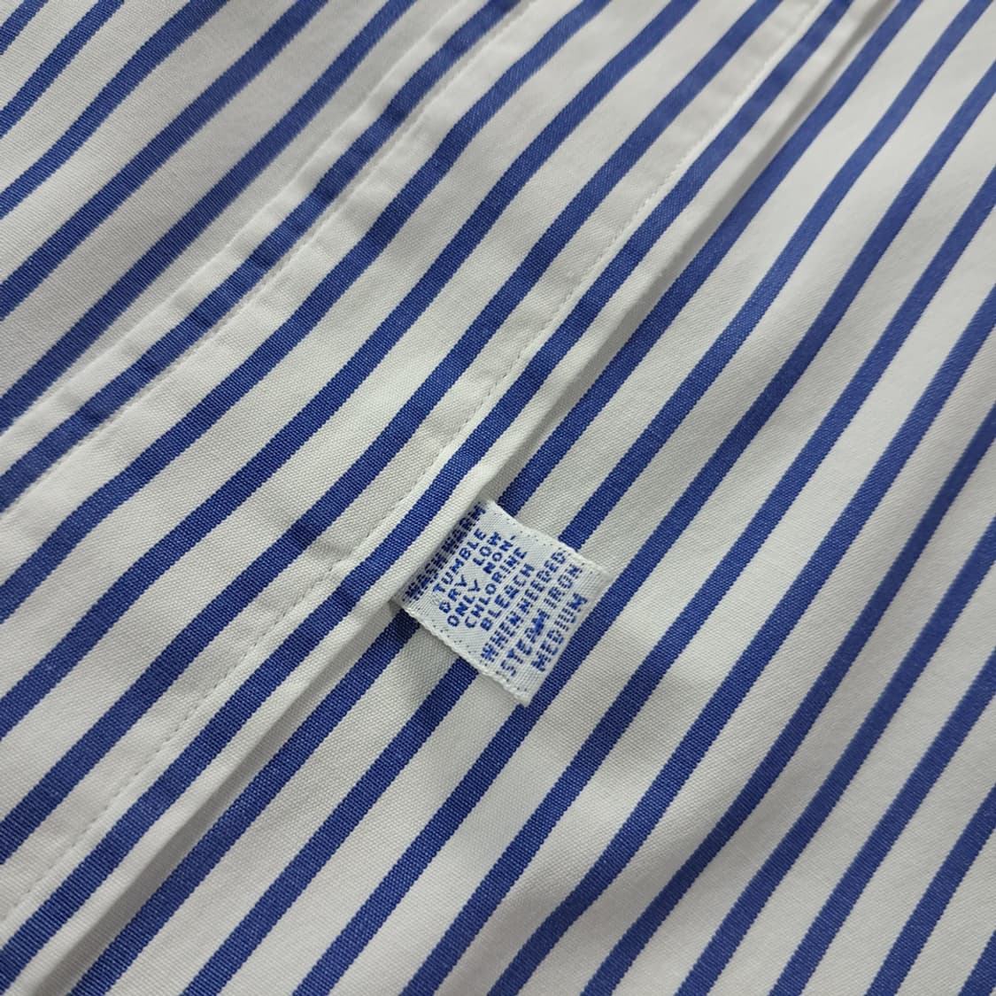 CJ263 XL 폴로 싱가포르판 90s 블루 마린스트라이프 반팔 셔츠  상품이미지5