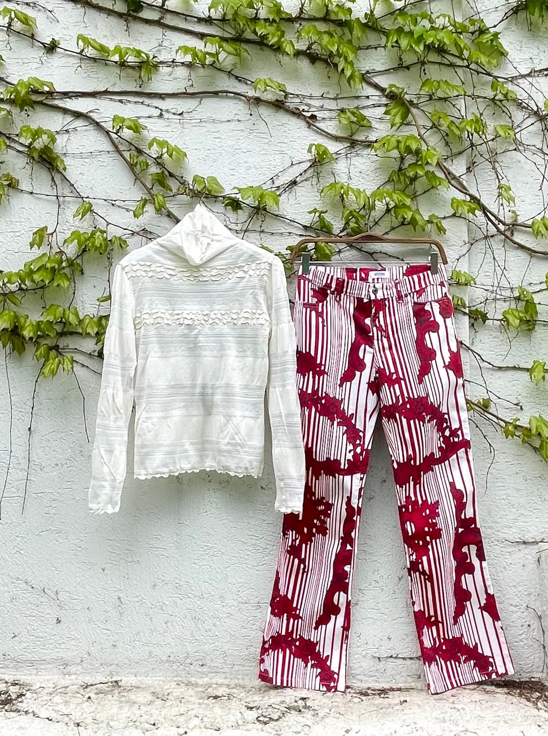 모스키노 진스 바로크 오너먼트 스트라이프 팬츠 Made in Italy 상품이미지8