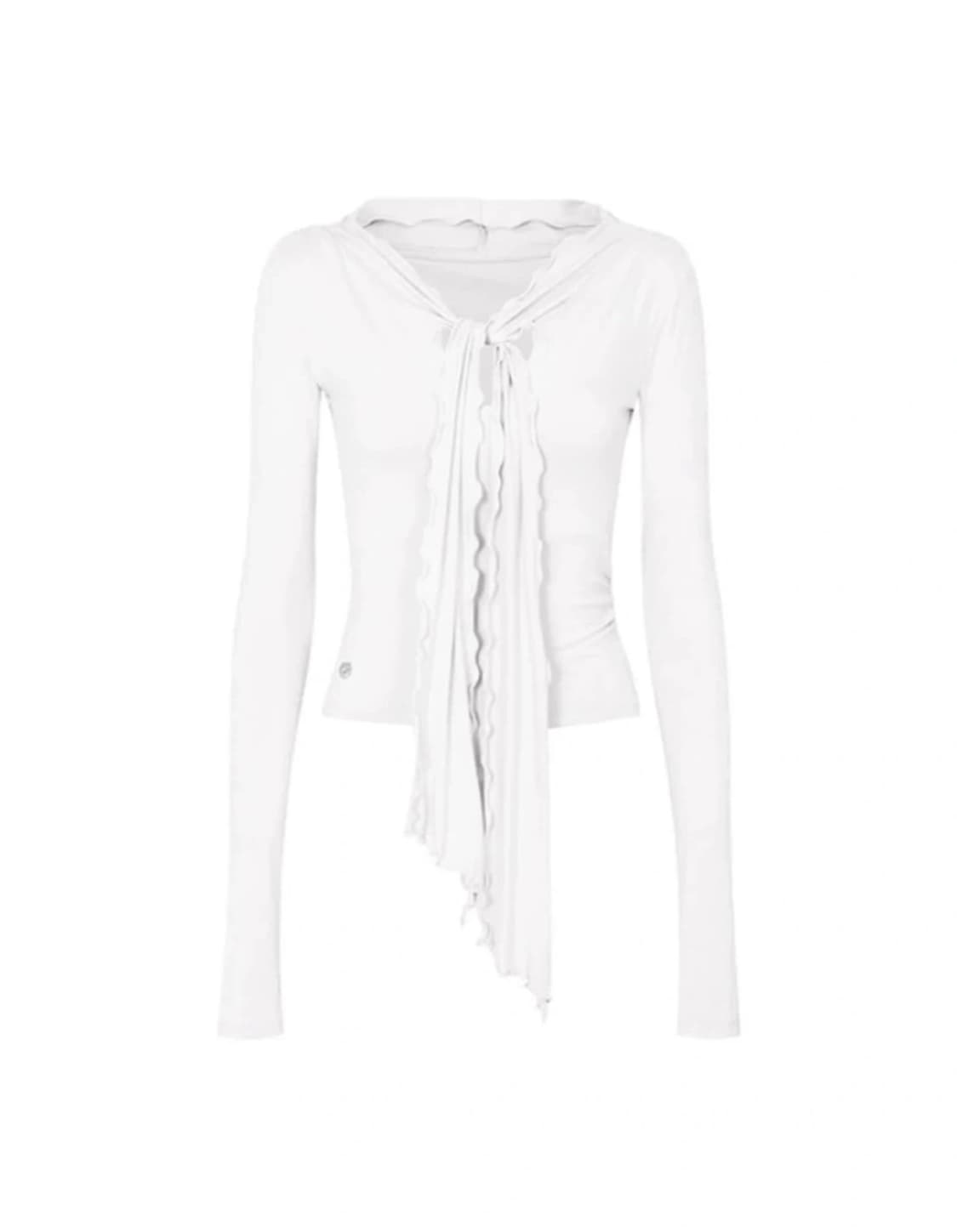 [S] 페인오어플레저 블레어 타이 탑 화이트 상품이미지1