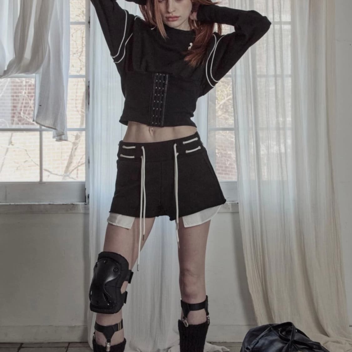 피아체 piarche EYELET STRING SHORTS  상품이미지3