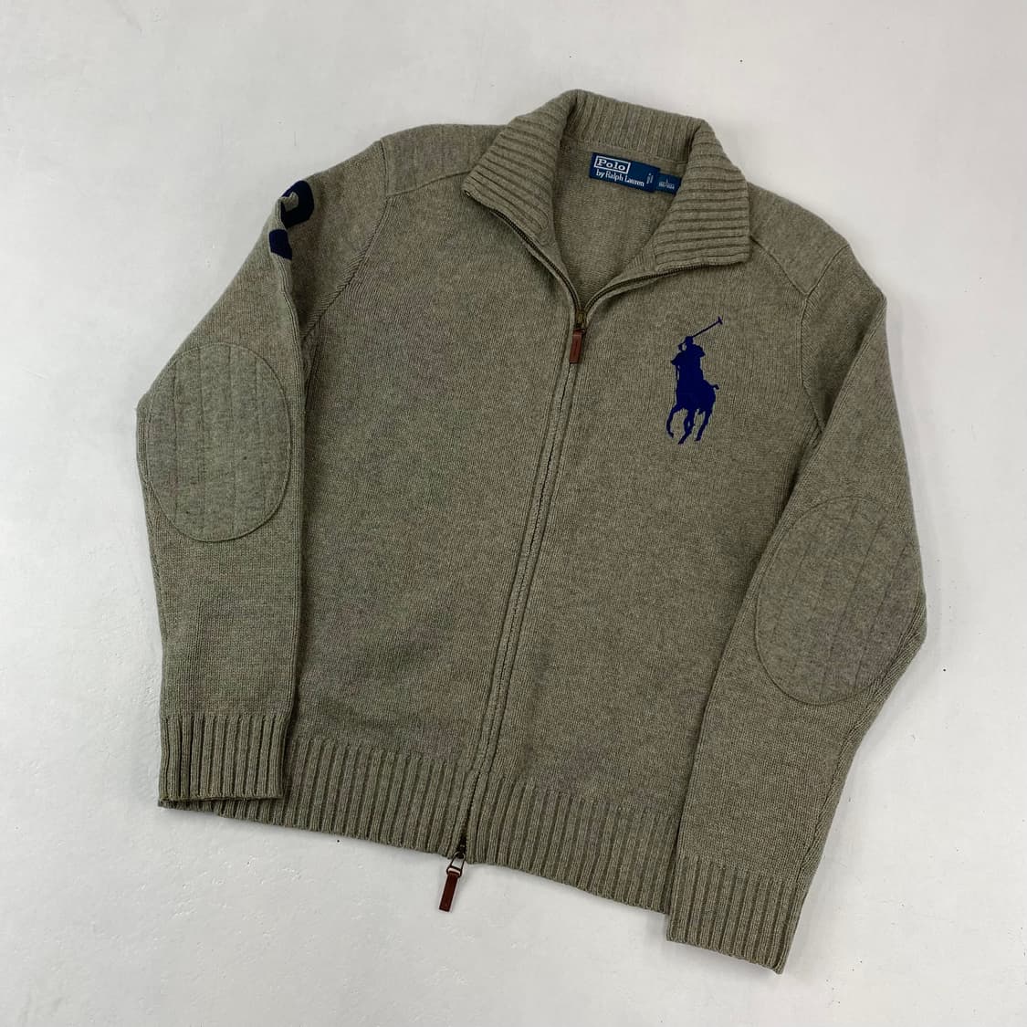 폴로 빅 포니 그레이 니트 집업 (100) 상품이미지2