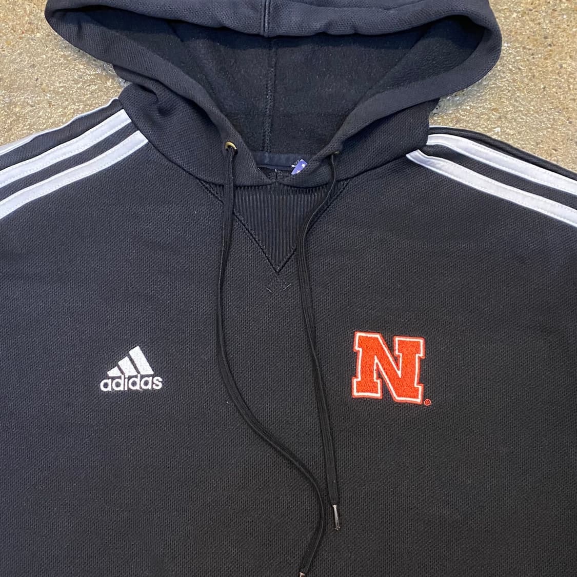 USA 빈티지 검정 아디다스 후드 상품이미지3