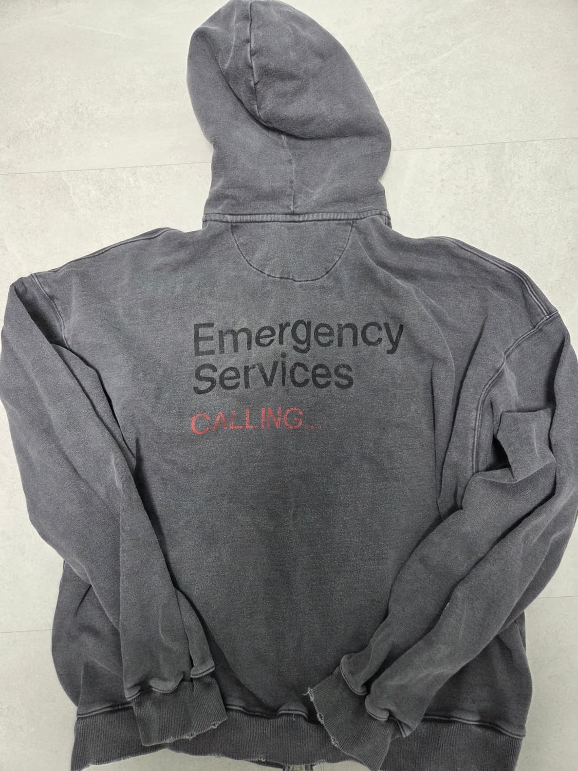 STU 워싱 후드 집업 상품이미지2