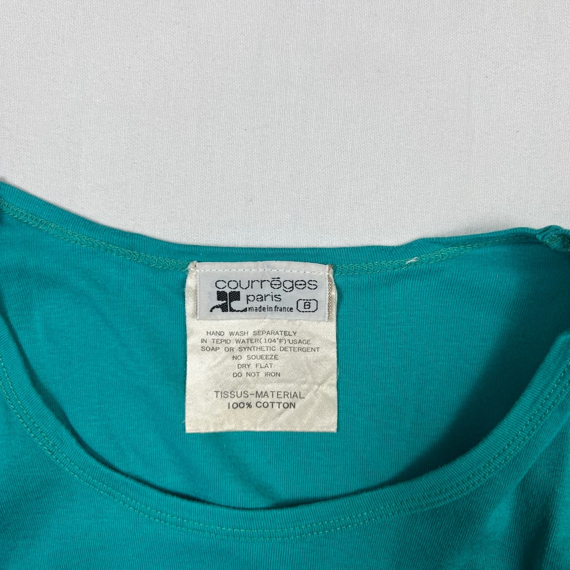 80‘s 꾸레주 꾸레쥬 courreges 로고 반팔티 상품이미지5