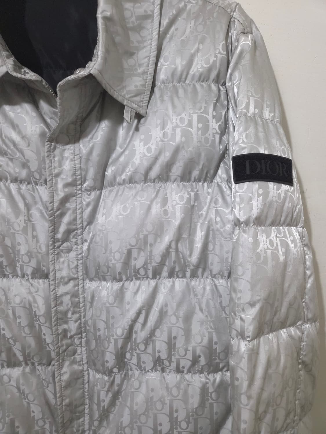 디올 오블리크 자카드 퀼티드 패딩 50 Size 상품이미지5