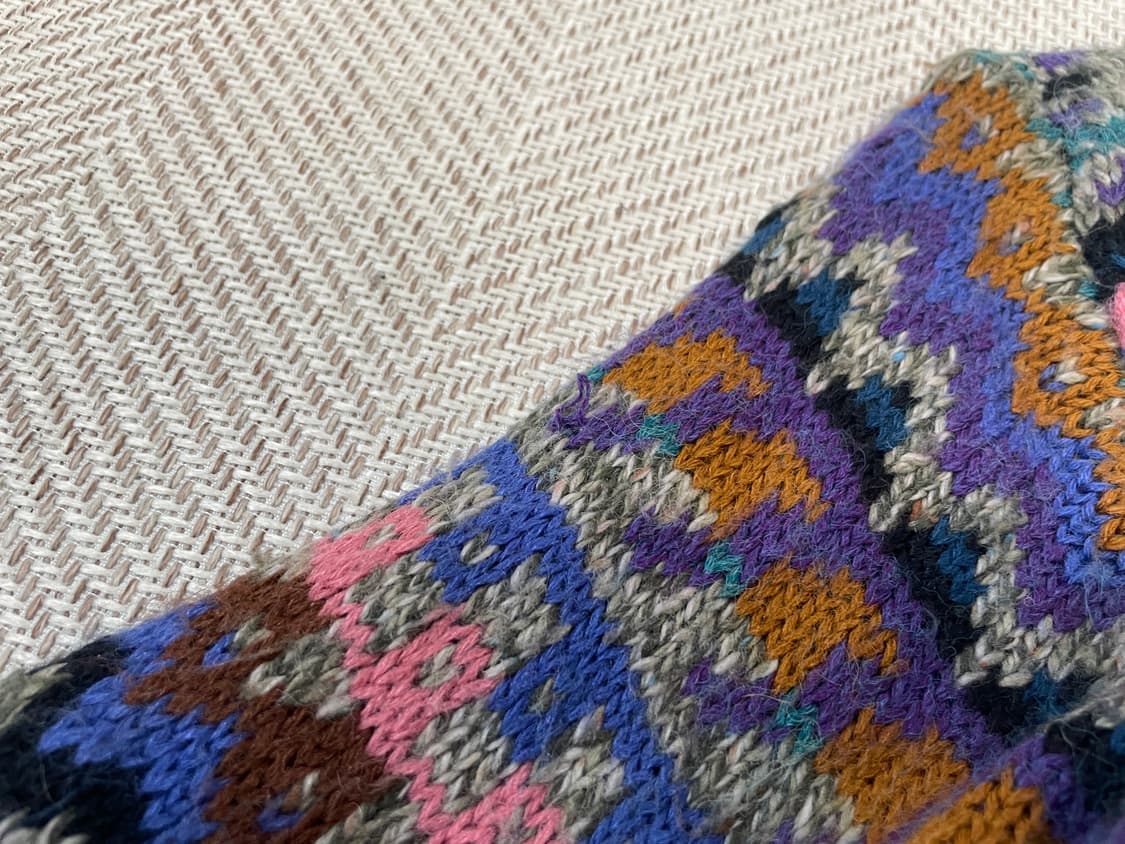 파세리오 멀티컬러 페어아일 패턴 니트 가디건 J03732 상품이미지6