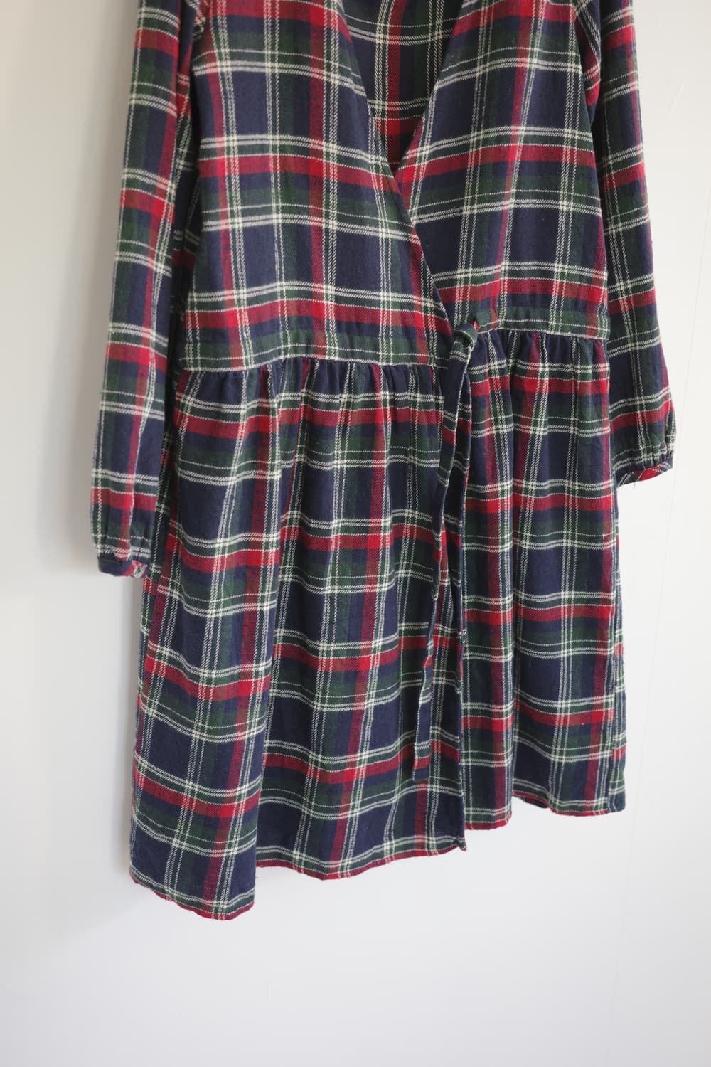 일본 빈티지 체크 로브 원피스 상품이미지5