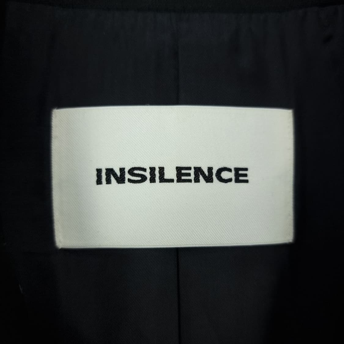 [인사일런스] 미니멀 오버핏 롱 트렌치 코트 블랙 M18606 상품이미지6