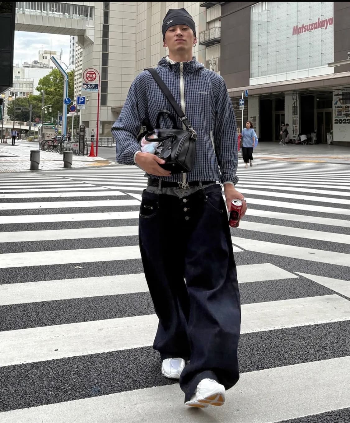 오와이 레이어드 진청바지 상품이미지1