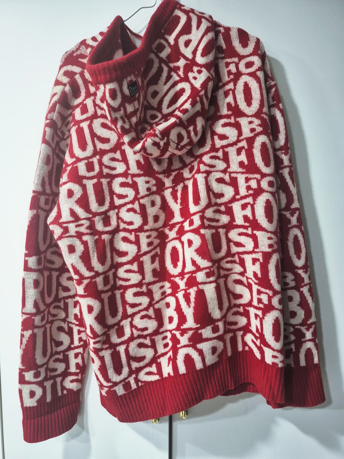 Fubu 후부 y2k 빈티지 모노그램 니트 후드티 00s 상품이미지2