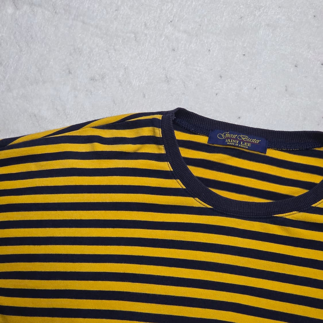 세인트리 옐로우 네이비 단가라 롱슬리브 상품이미지2